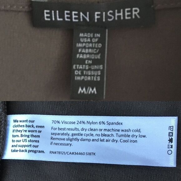 EILEEEN FISHER Open Front Shawl Blazer M - Picture 9 of 9